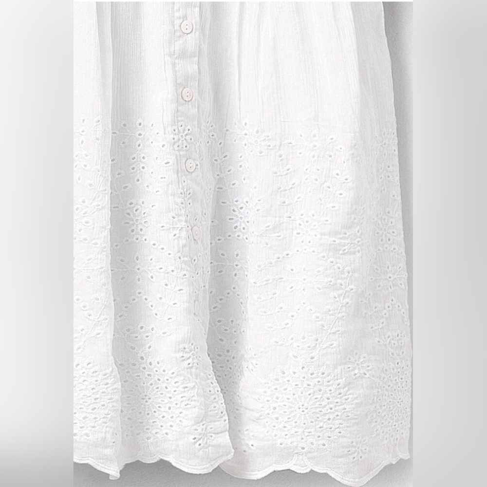 Matilda Jane Good Hart GH Montrose Dress size Small White Eyelet Mini Dress - Picture 5 of 8